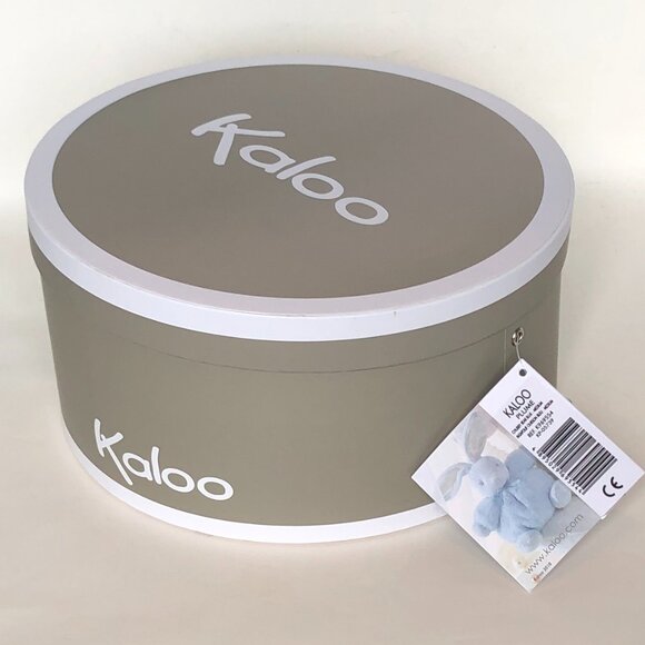 Kaloo Brand New Bear Blue-Medium Chubby  Plush Stuffed Animal - Picture 7 of 12